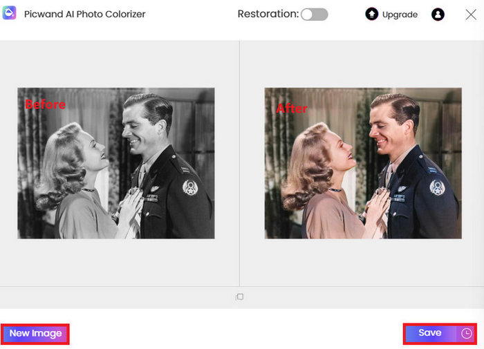 Picwand AI 照片着色器保存