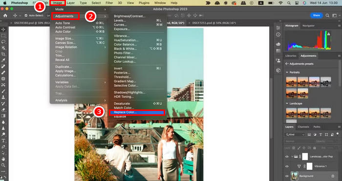 在 Photoshop 中替换颜色