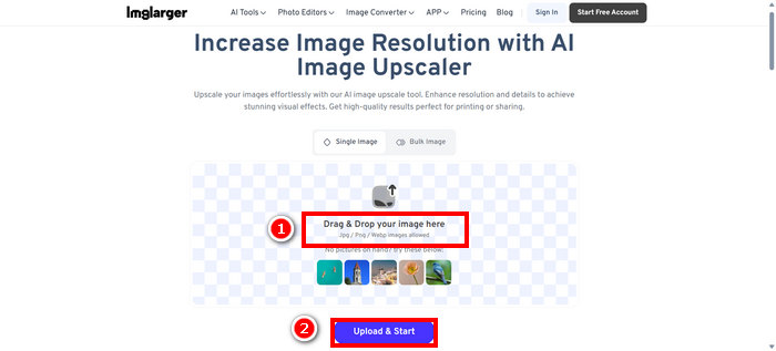 התחלת העלאה של Imagelarger