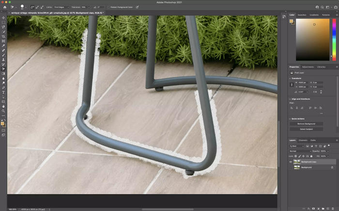 Photoshop-Hintergrundradierer-Werkzeug