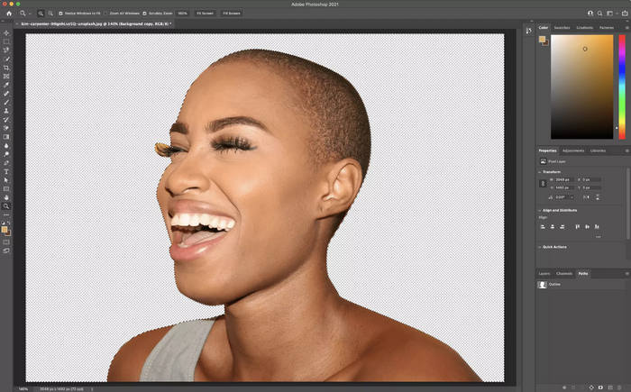 Hintergrund entfernen (Photoshop-Stift-Werkzeug)