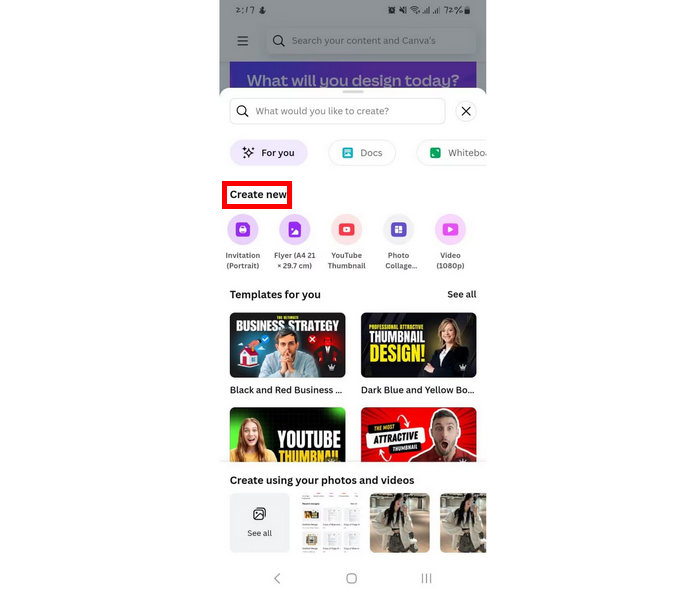 Remove Image Canva Create New