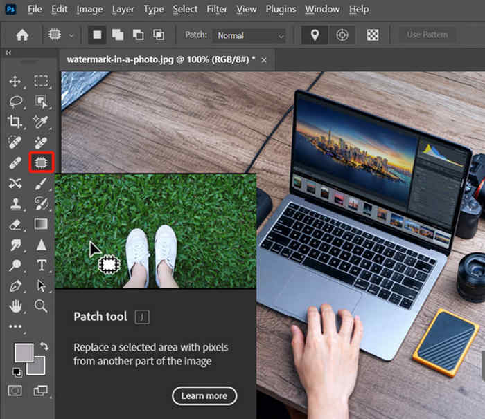 Photoshop-Werkzeug zum Entfernen von Wasserzeichen