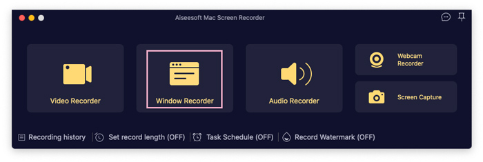 Choose Window Recorder