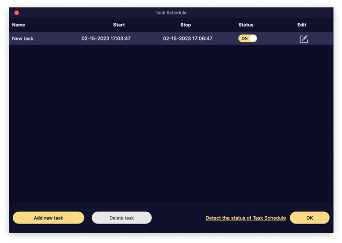 تنظیم زمانبندی وظایف