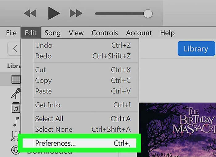 Preferencias de iTunes