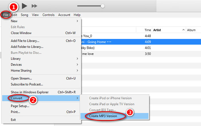 iTunesでWAVをMP3に変換する