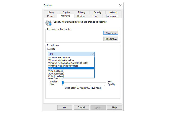 Převeďte WAV na MP3 Windows Media Player