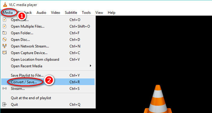 VLC تبدیل ذخیره کنید