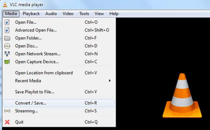 VLC تحويل حفظ