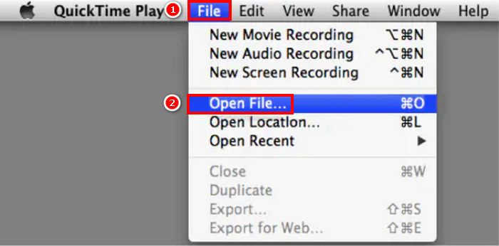 Přidání souboru z AVI do MP4 v Quicktime