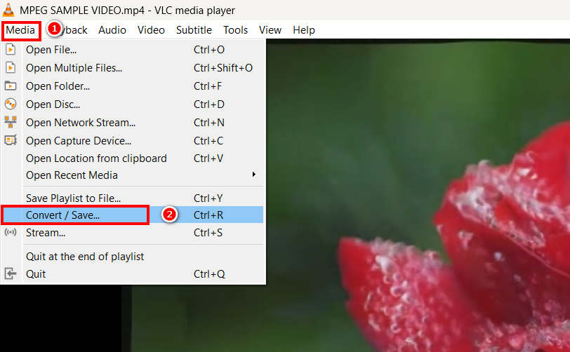 Převod AVI do MP4 VLC Uložit