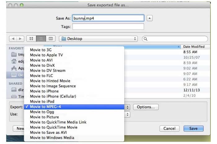 Convert MP4 to AVI Quicktime