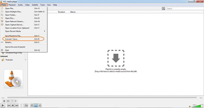 VLC MP4 to Xvid