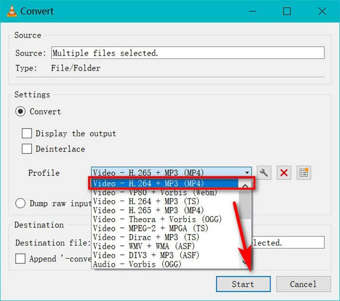 แปลง MXF เป็น MP4 VLC