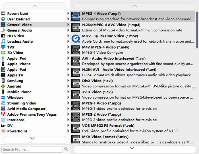 Format output