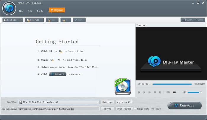 Load disc on the DVD Ripper