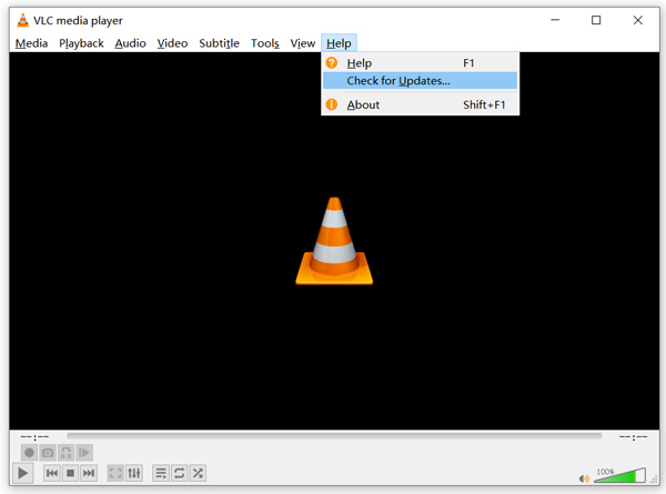 VLC controleren op updates