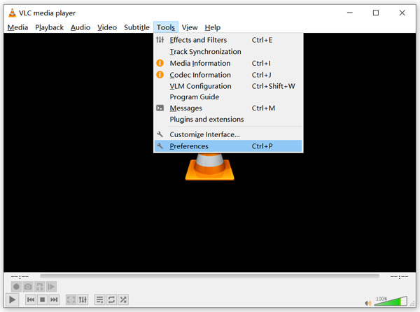 تفضيلات VLC