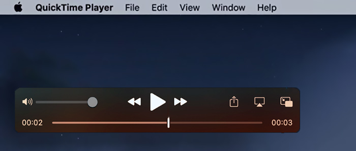 เครื่องเล่น Quicktime เล่น mp3