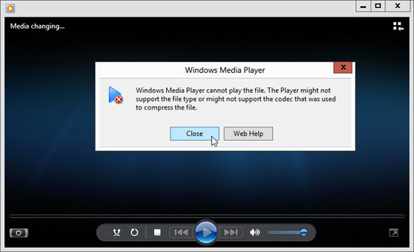 Reproducir MKV en el error de Windows Media Player