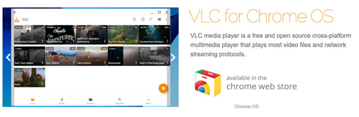 VLC to play mp4 on chromebook