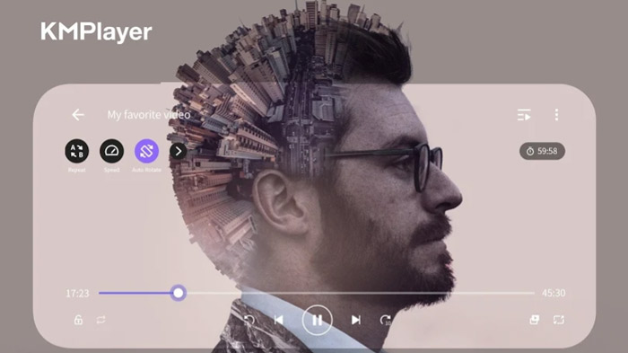 Lettore WAV per Android Kmplayer