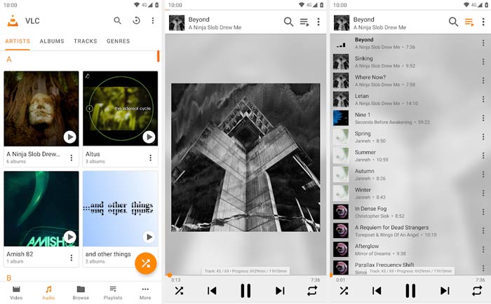 WAV Player pro Android VLC