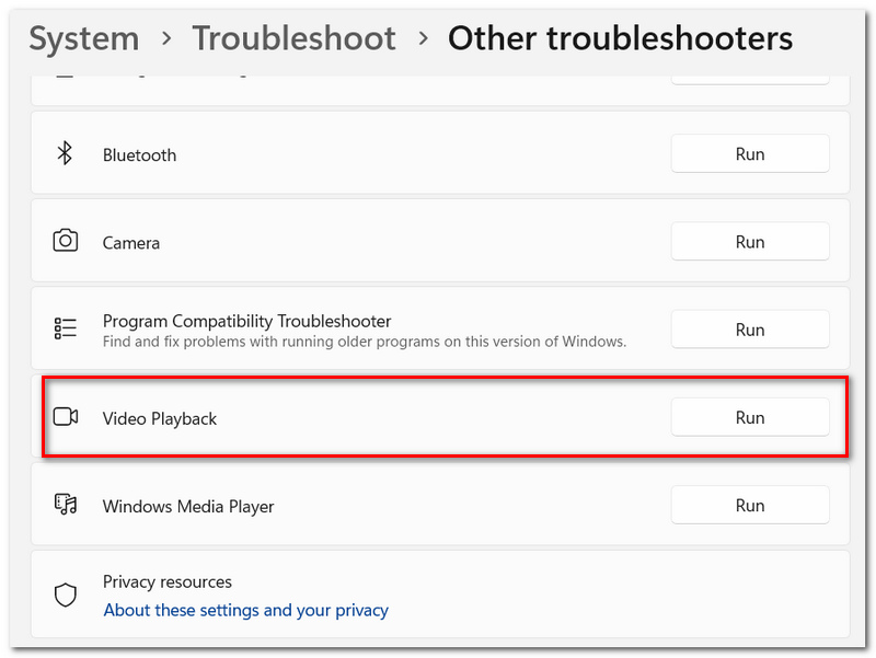 Executar Video Playback