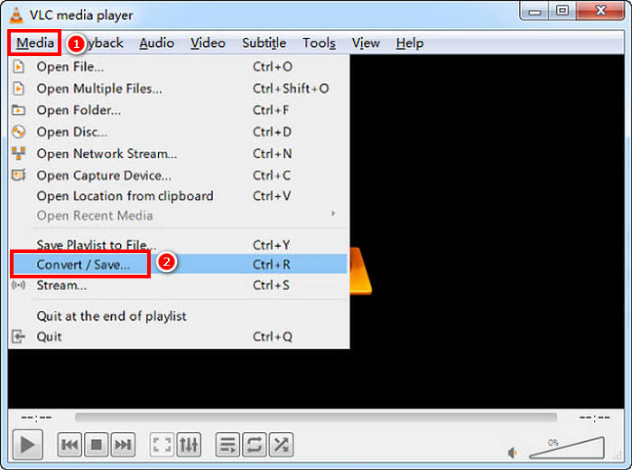 המרת DVD ל-H264 פתחת VLC