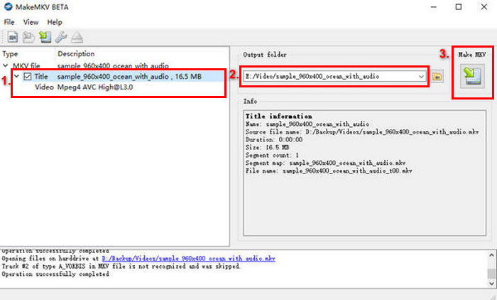Transcodage DVD vers MKV avec MakeMKV