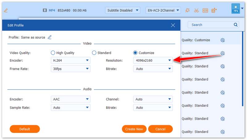 Edit Profile While Converting