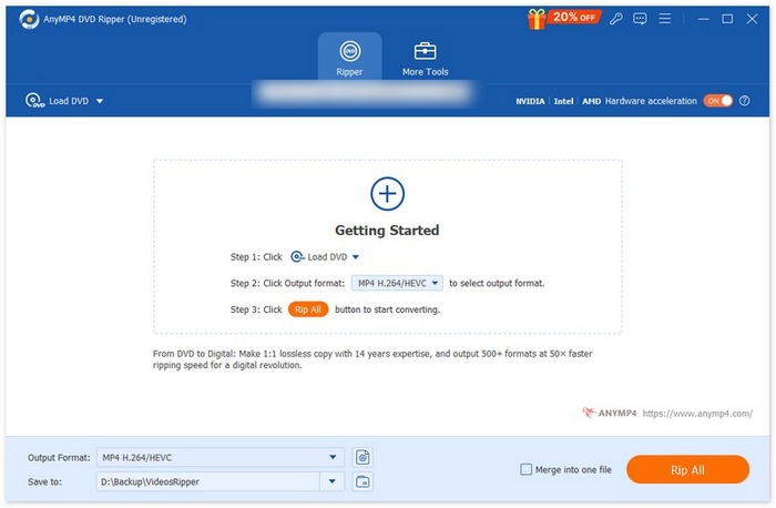 برنامج Anymp4 DVD Ripper