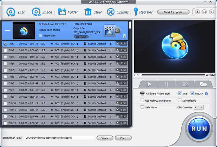 Windows DVD Ripper Winx DVD Ripper