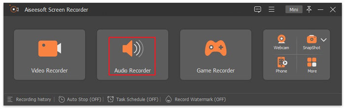 Choose Audio Recorder