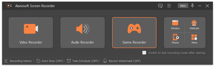 Choose game Recorder