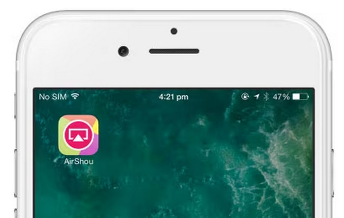 Airshou skjermopptaker iOS installert