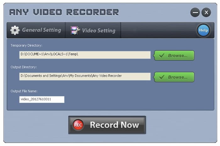 Record with any video recorder