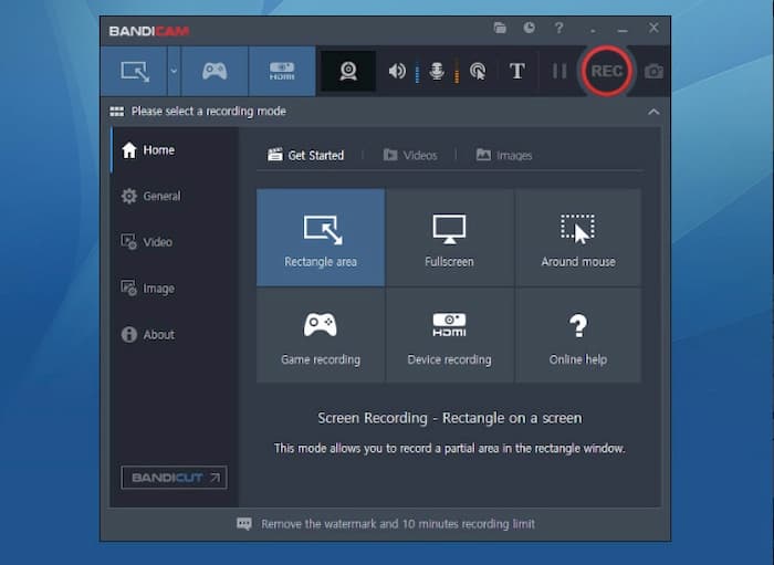 Bandicam screen recorder