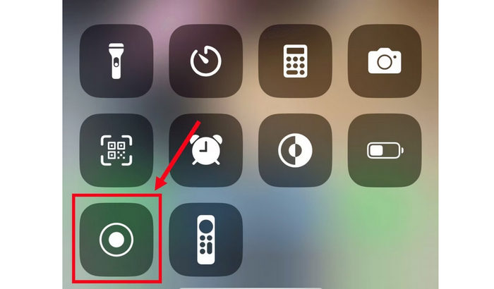 Enregistrer les appels FaceTime sur iPhone : cliquez sur Centre de contrôle