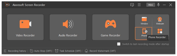 FVC Grabación de pantalla del teléfono iPhone