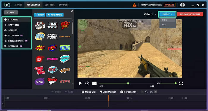 Exportateur d'enregistreur de jeu FBX