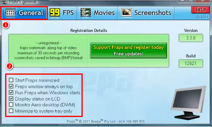 Fraps Skjermopptaker Generelt