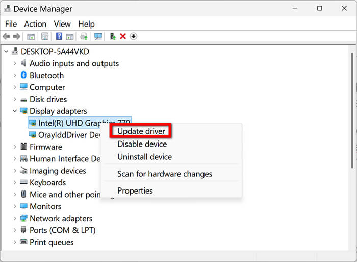 Ενημέρωση προγράμματος οδήγησης γραφικών