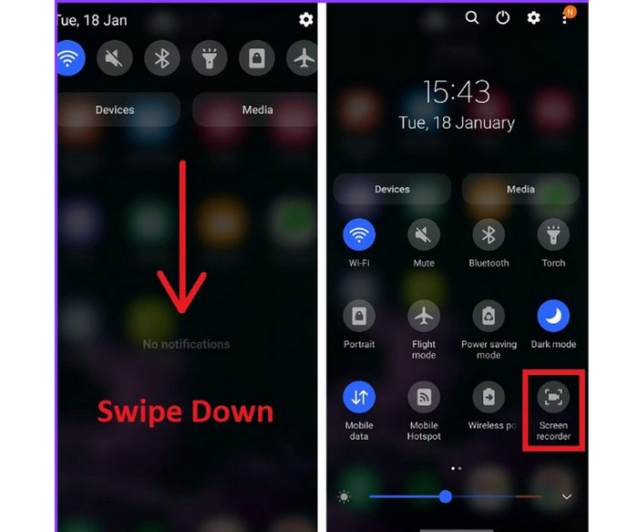 Android-skærmoptagelse