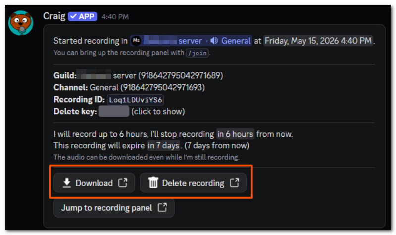Click Download Button