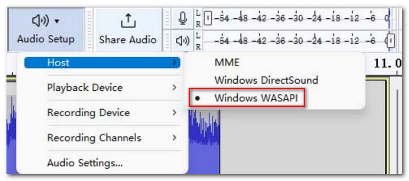 Select Windows Wasapi
