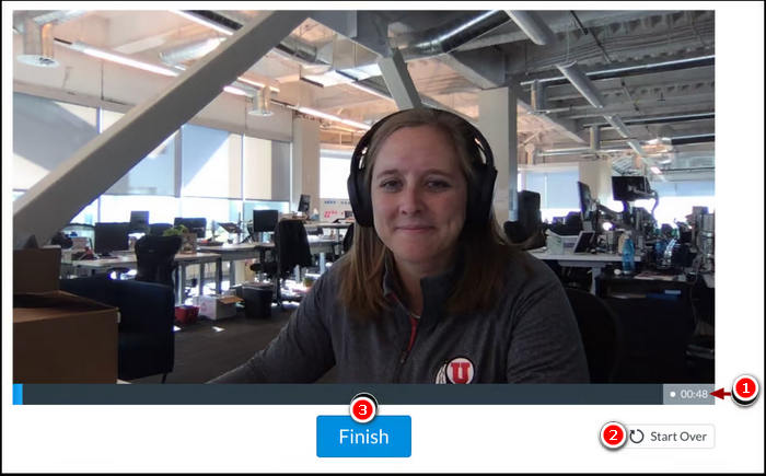 Record A Video Canvas Studio Click Finish