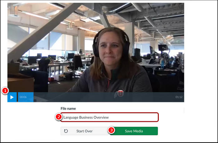 Record A Video Canvas Studio Click Preview
