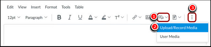 Record A Video Canvas Studio Click Record Upoad